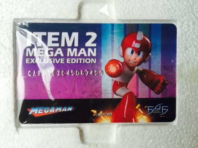 Item 2 Megaman F4F Authentication Card