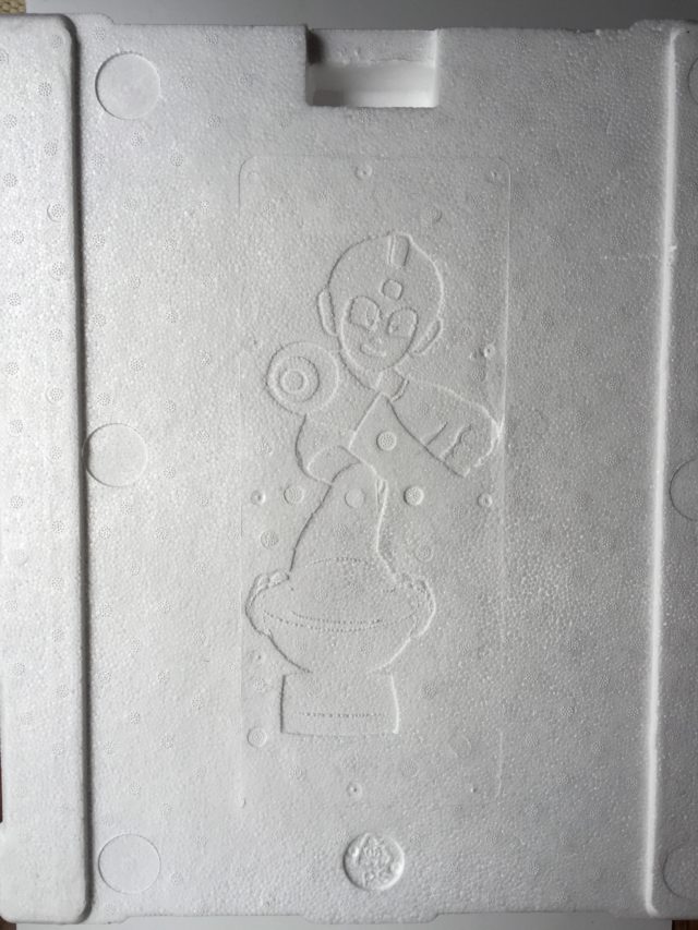 Etched Item 2 Megaman on First4Figures Styrofoam Packaging