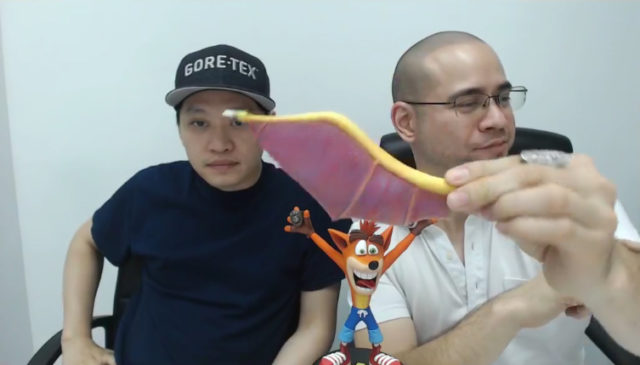 Alex Davis holding First 4 Figures Spyro Dragon Wing