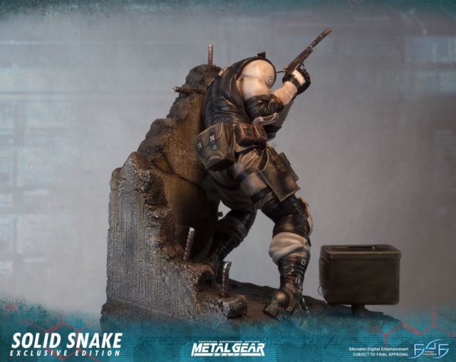 Back of First4Figures Snake Statue MGS