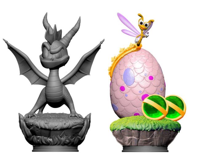 F4F Sparx with Dragon Egg Statue