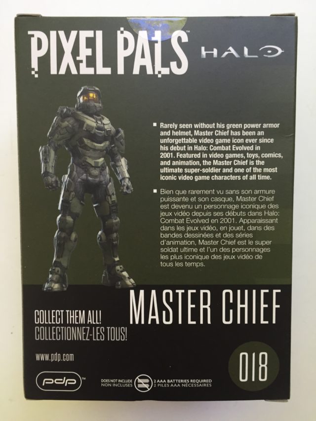 Box Back Halo Pixel Pal Master Chief