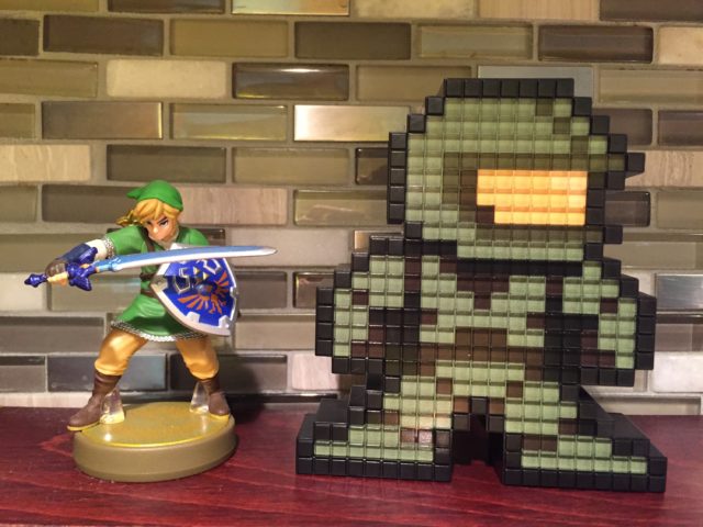 Size Comparison Zelda Amiibo and Pixel Pals Master Chief Figures