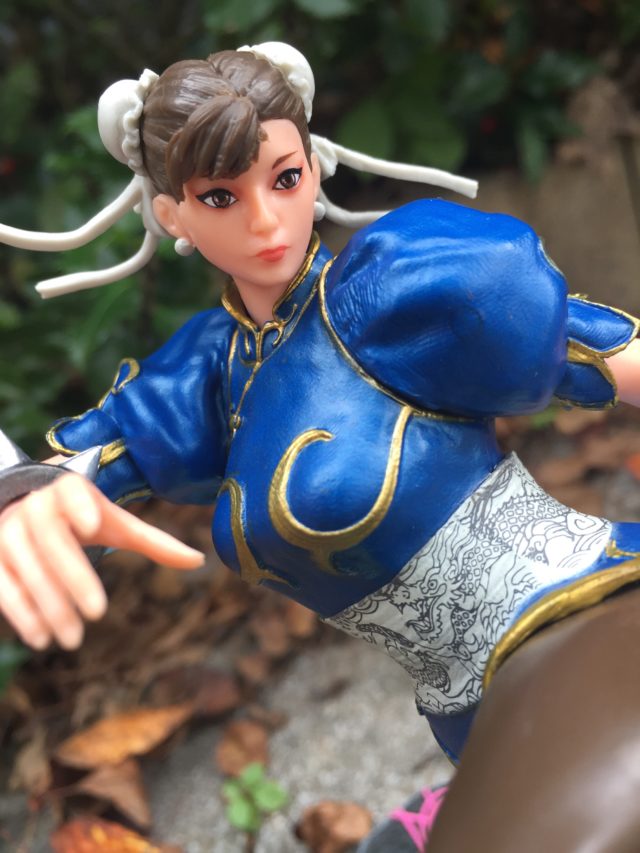 Close-Up of Marvel vs Capcom Infinite Chun Li Statue Face