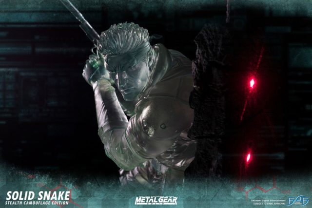 Metal Gear Solid First 4 Figures Snake Statue Clear Stealth