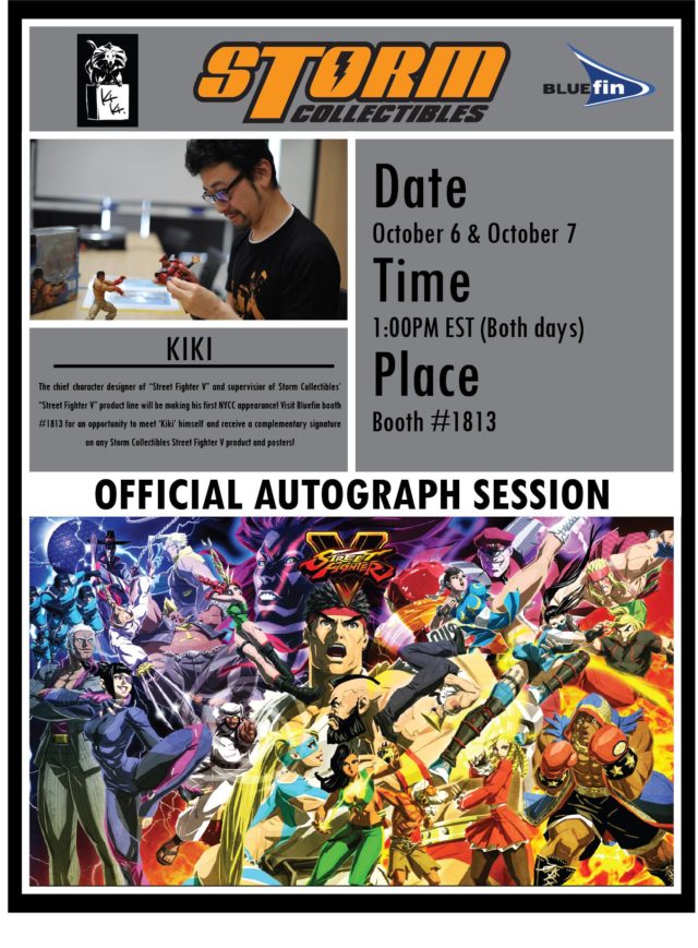 NYCC 2017 Kiki Autograph Session Storm Collectibles Street Fighter