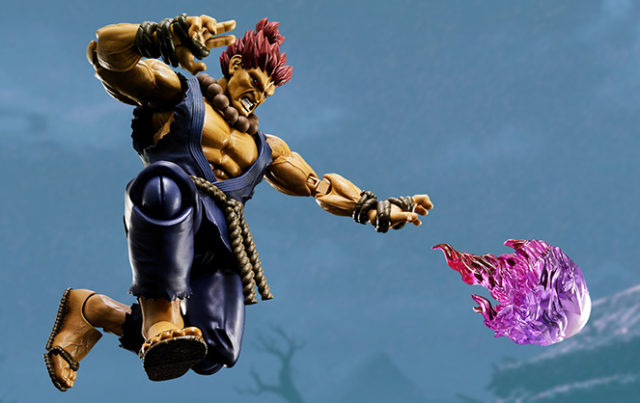 SH Figuarts Akuma Figure Shooting Hadouken Fireball