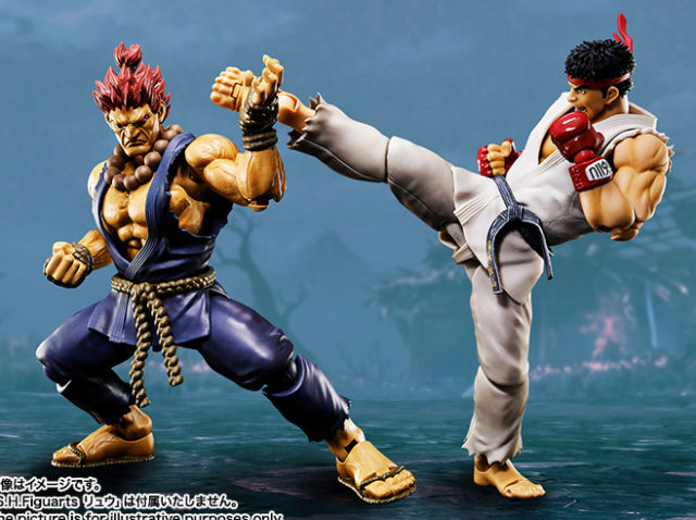 Street Fighter Figuarts Akuma vs Ryu