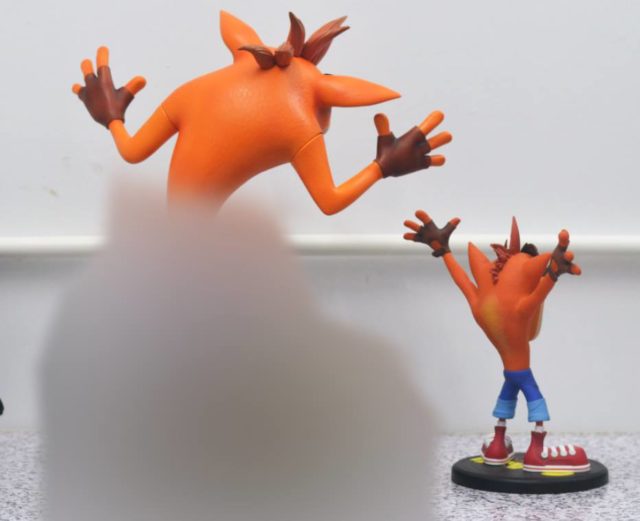 F4F Crash Bandicoot Size Comparison Photo