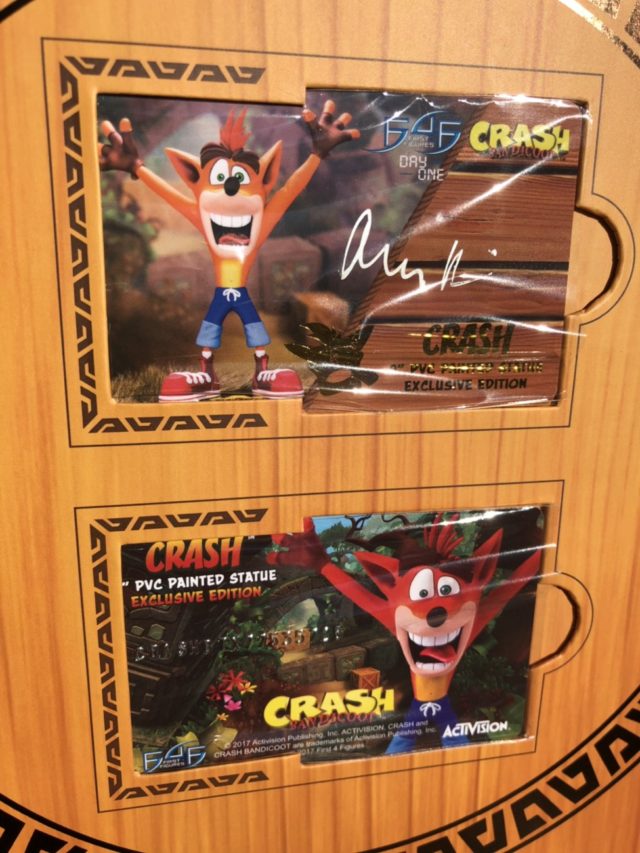 Crash Bandicoot PVC Art Cards from F4F Exclusive Version