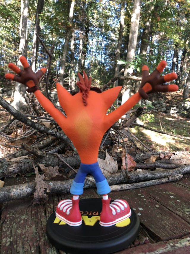 Back of First 4 Figure Crash Bandicoot PVC Figure