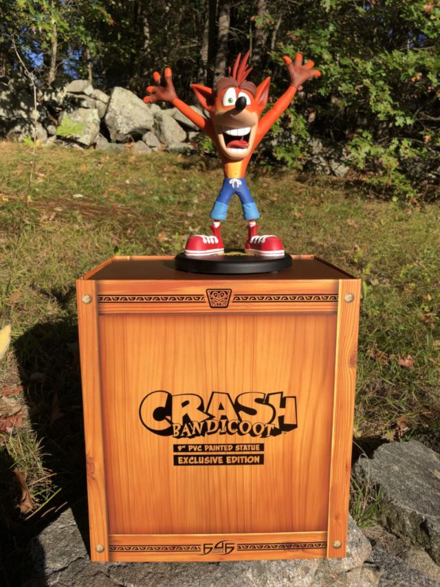 Crash Bandicoot PVC Statue F4F Exclusive Figure on Box