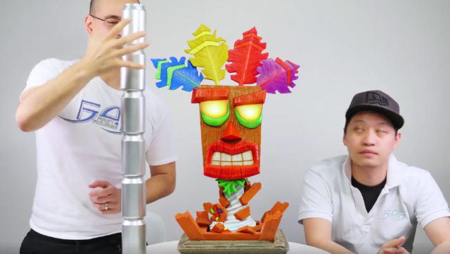 Size of Aku Aku Mask Prop Replica First 4 Figures Vs Cans