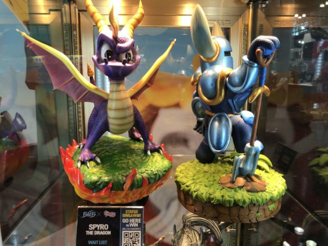 Spyro and Shovel Knight Statues at NYCC 2017