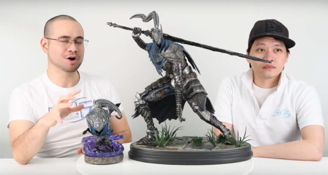 First4Figures-Artorias-Statue-Size-Comparison-Photo-Resin-Vs-PVC