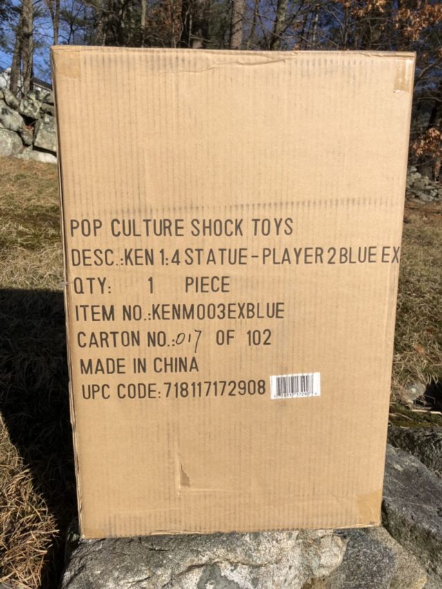 Shipping Box for PCS Ken Player 2 Blue Statue