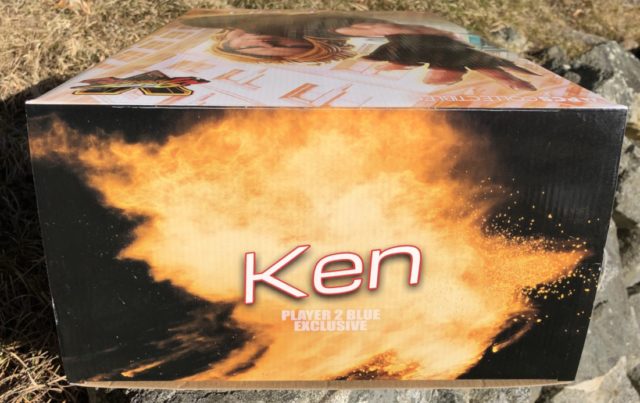 Ken Masters Player 2 Blue Exclusive Sticker on Box Lid