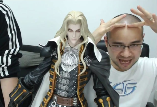 Alex with F4F Alucard Statue