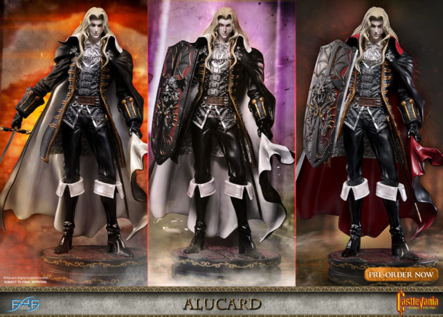 F4F Alucard Statues Comparison Twilight Exclusive Regular Versions