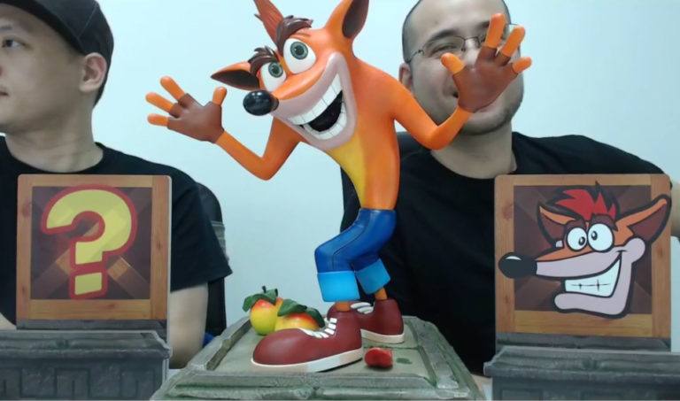 crash bandicoot statues