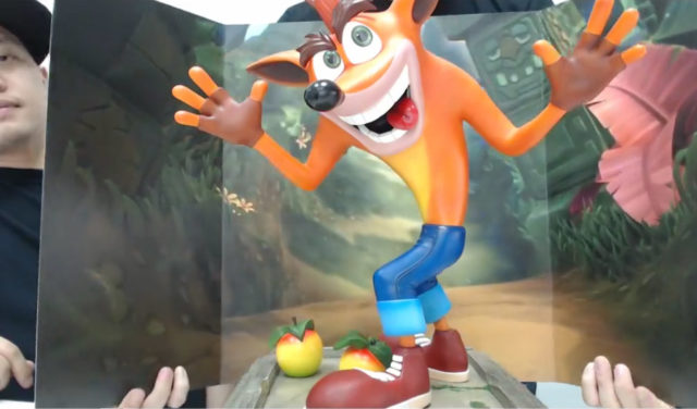 First 4 Figures Crash Bandicoot Statue Backdrop Classic Resin