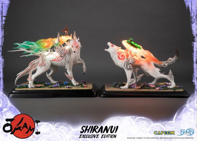 Comparison of F4F Amaterasu and Shiranui Statues