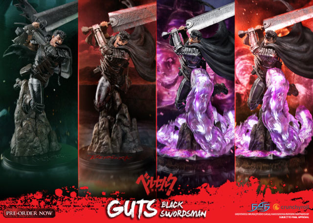 First4Figures Guts Berserk Statues 4 Versions Exclusive Bloody Non-Bloody Regular