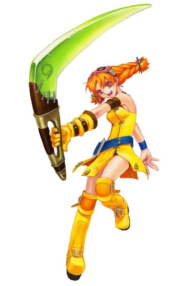 Skies of Arcadia Aika Official Artwork