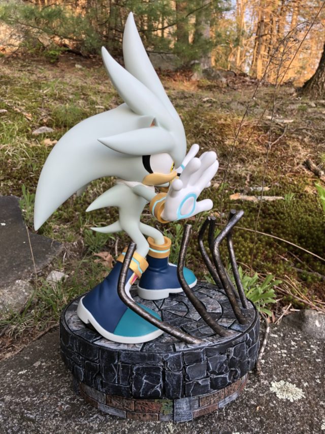 Side View of Silver the Hedgehog F4F Sonic Modern Statue