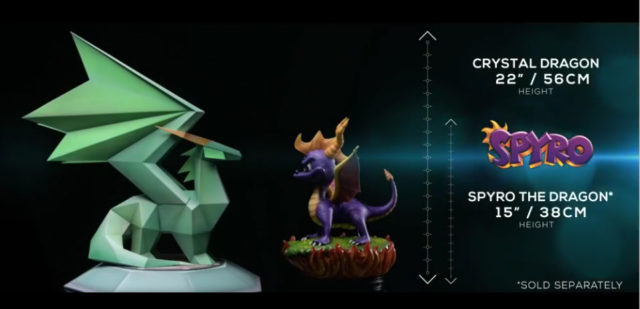 F4F Size Comparison of Crystal Dragon Statue with Spyro