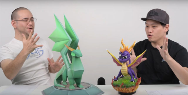 Size Comparison of First4Figures Spyro the Dragon and Crystal Dragon