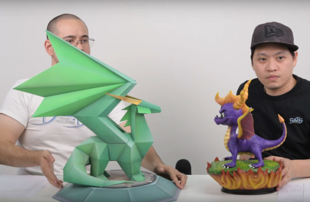 Spyro the Dragon Statue Size vs Crystal Dragon First 4 Figures