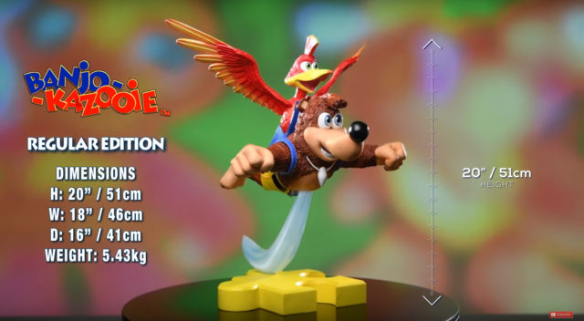 F4F Banjo Kazooie Statue Dimensions