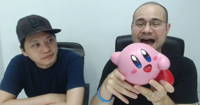 Alex Davis Eating Warp Star Kirby Figure