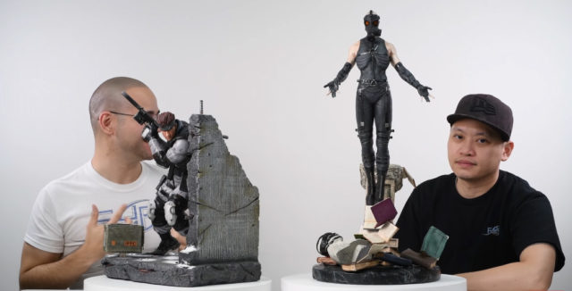 F4F Making of Psycho Mantis Comparison with Solid Snake Statue