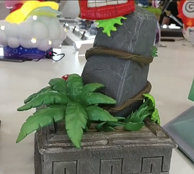 Close-Up of Base on F4F Aku Aku Mask Companion Statue