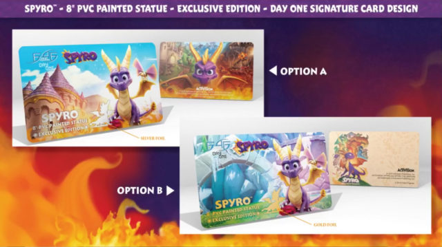 Spyro PVC Day One Card Options