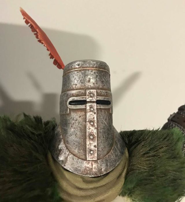 Close-Up of Head Helmet Solaire Dark Souls First4Figures Statue