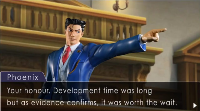 F4F Phoenix Wright Teaser Trailer Screenshot