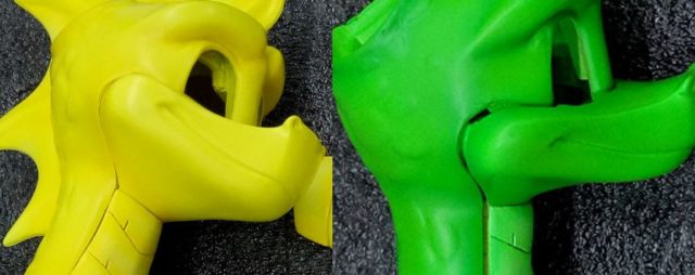 Green and Yellow Spyro First 4 Figures Statue Prototypes