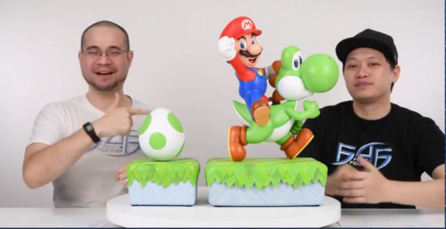 Mario on Yoshi Statue EX Egg on Base