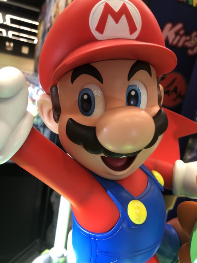 Close-Up of Mario from First 4 Figures Super Mario and Yoshi Statue