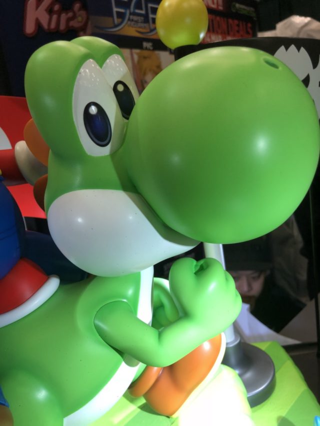 mario yoshi statue