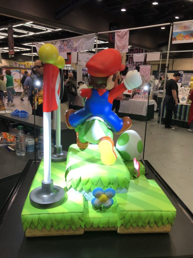 Rear View of Mario and Yoshi ECCC 2019 Statue DE