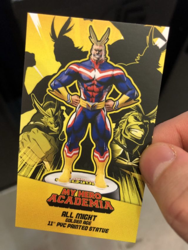 First 4 Figures All Might Golden Age Figure Card Emerald City Comic Con