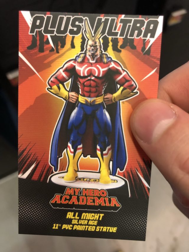 Silver Age All Might Card First 4 Figures ECCC 2019