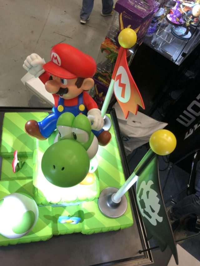 mario yoshi statue