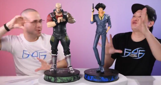 Cowboy Bebop Spike and Jet Statues Together