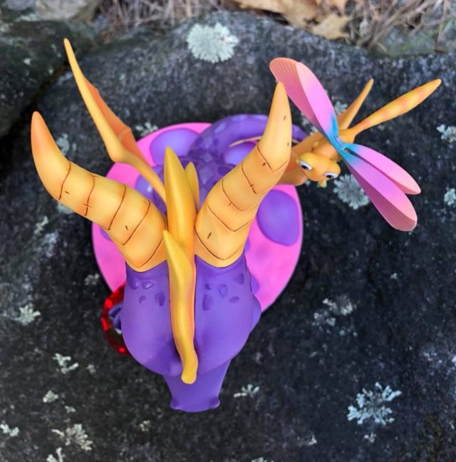 Overhead View of F4F Spyro the Dragon and Sparx Figure