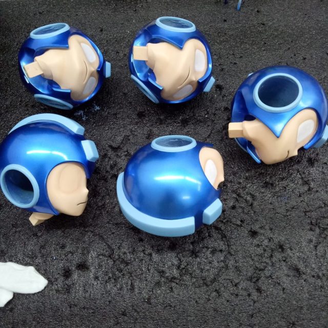 F4F Mega Man PVC Helmet Paint Colors Sneak Peek